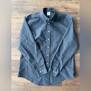 Brooks Brothers Men's L Original Polo Blue Plaid Button Down Long Sleeve Shirt